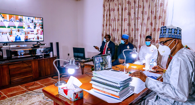 Buhari joins 28th virtual FEC meeting from home town