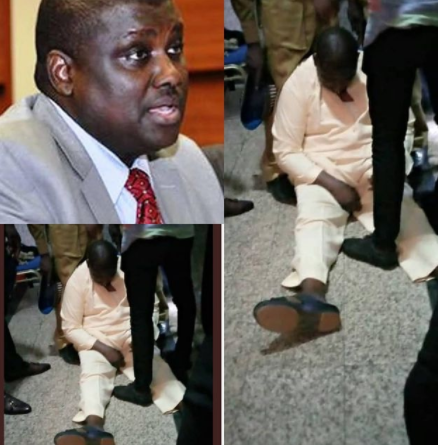 Update: Nigerians reacts on Twitter as Maina collapses in Court