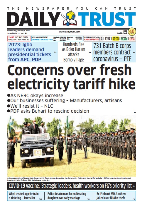 Today’s Nigerian Newspaper Cover Stories 06- January -2021