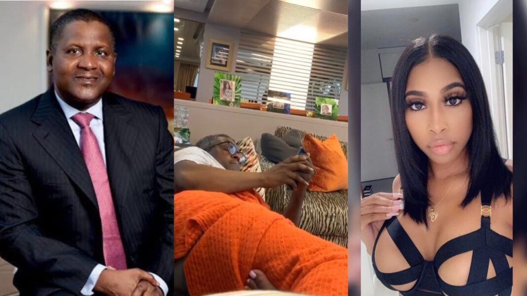 Dangote sues his American mistress for exposing his buttocks on social media