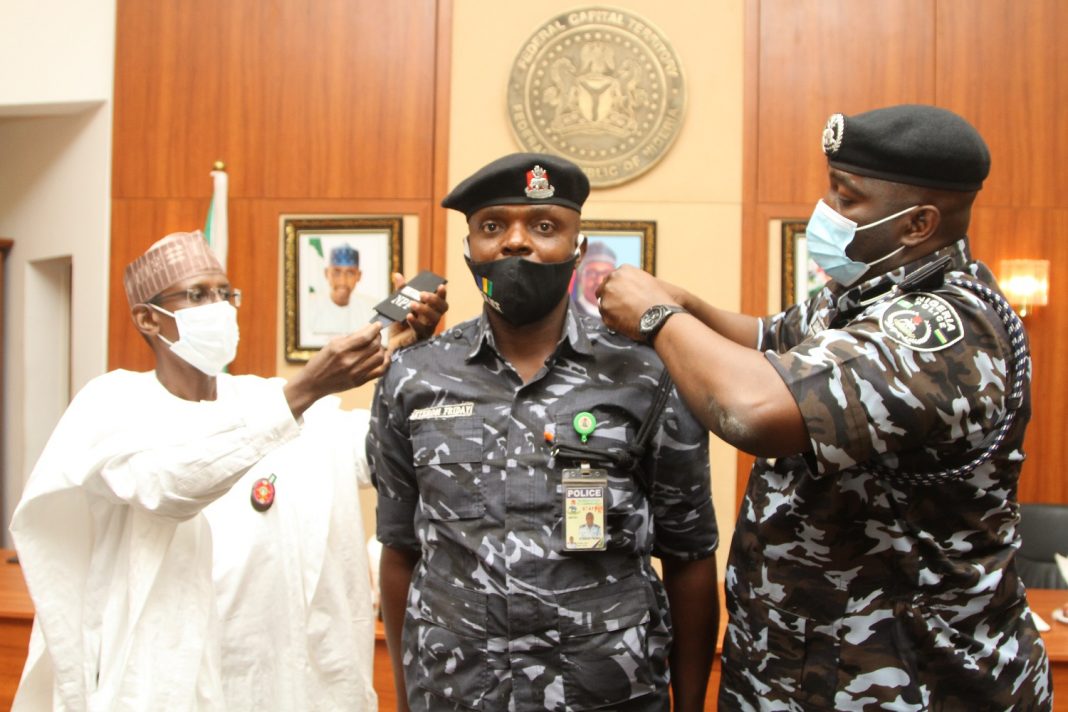 FCT minister decorates newly promoted security personnels