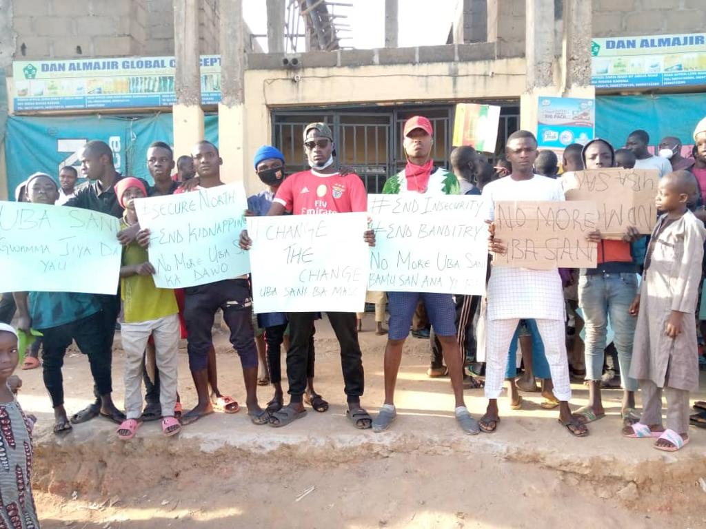 BREAKING: Protest against Senator Uba Sani rocks Kaduna State