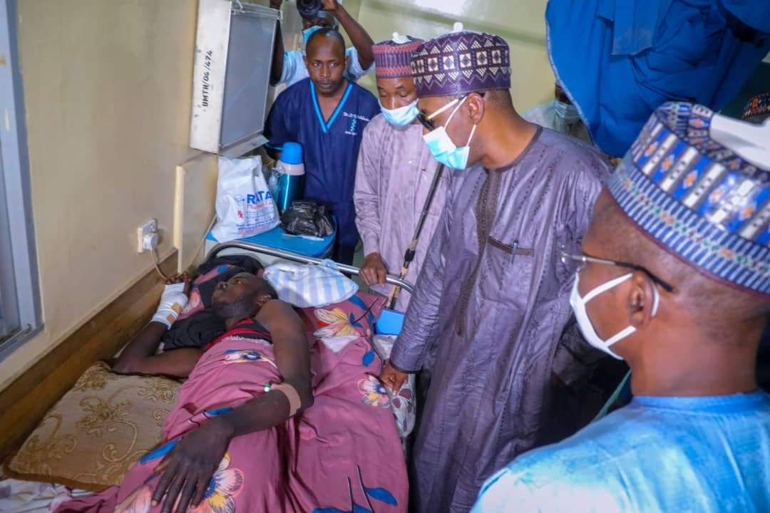 Insecurity: Zulum Visits Attacked Hunters In Hospital