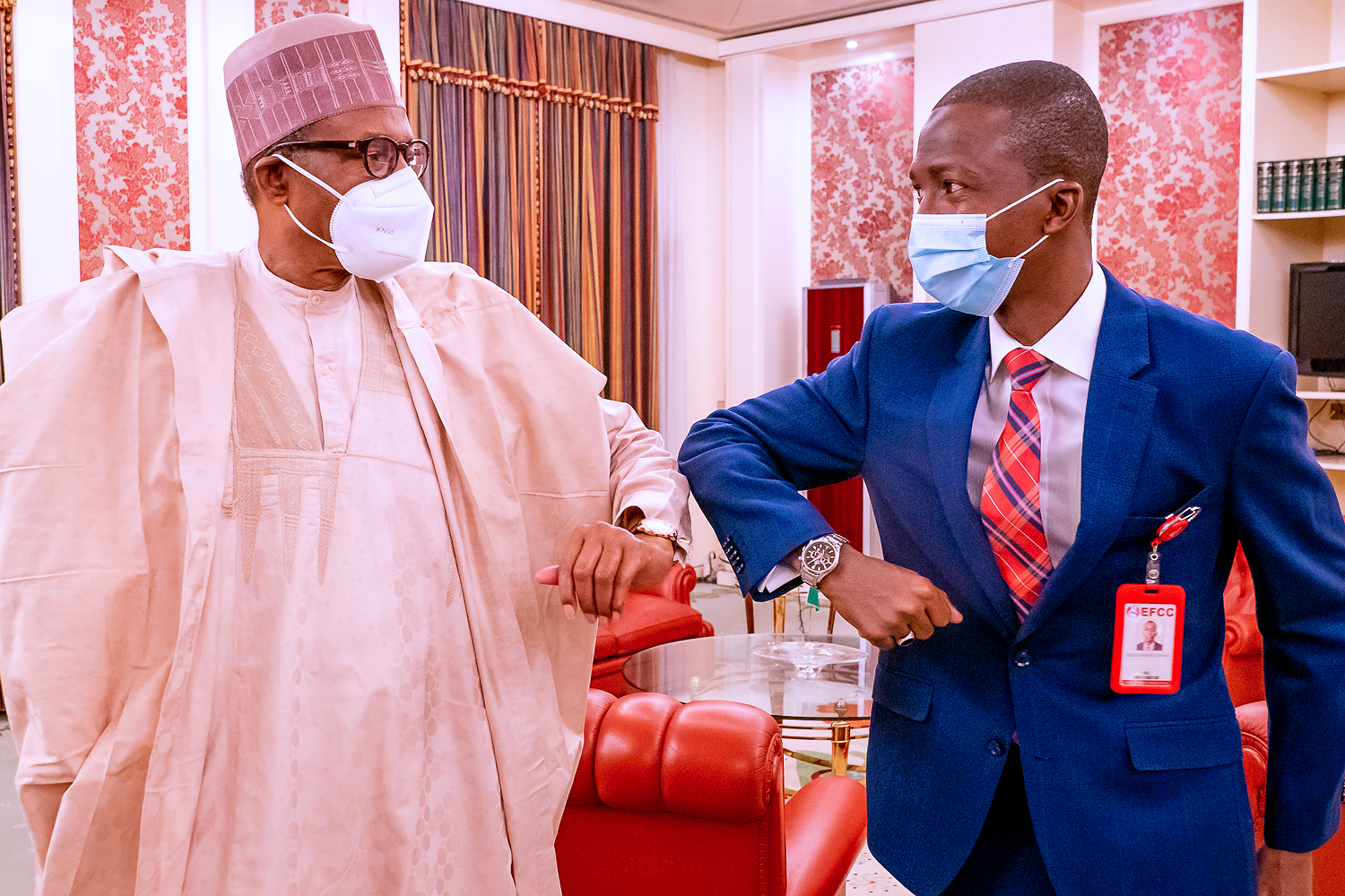 Buhari Meets Newly Confirmed EFCC Boss