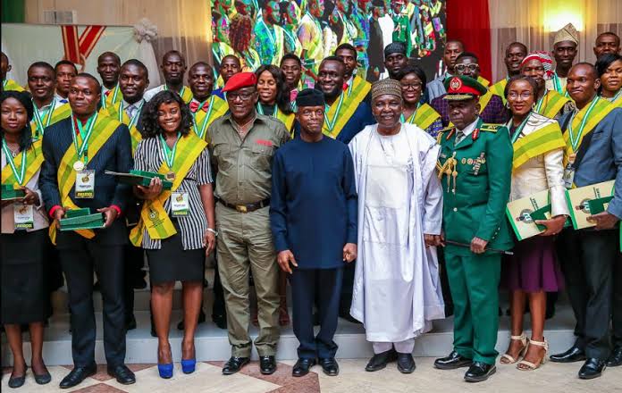 Buhari offers automatic employment to 110 ex-NYSC members