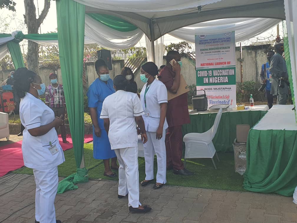 COVID-19 Vaccination Begins In Abuja (Pictures)