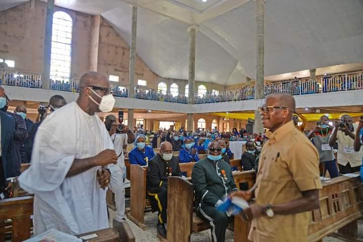 Obaseki, Oshiomhole Meet Publicly For The First Time Since After Edo Polls