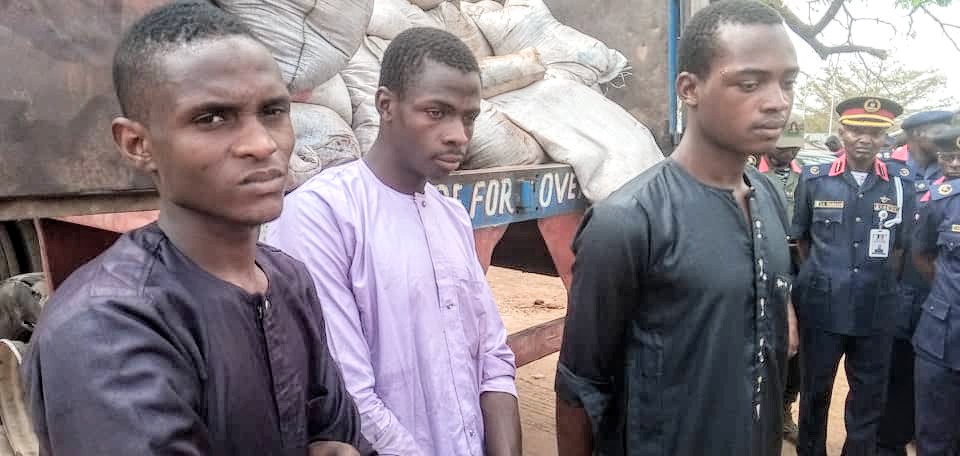 NSCDC Intercepts Trailers load Of  Adulterated Petroleum Products In Polythene Bags In Kogi