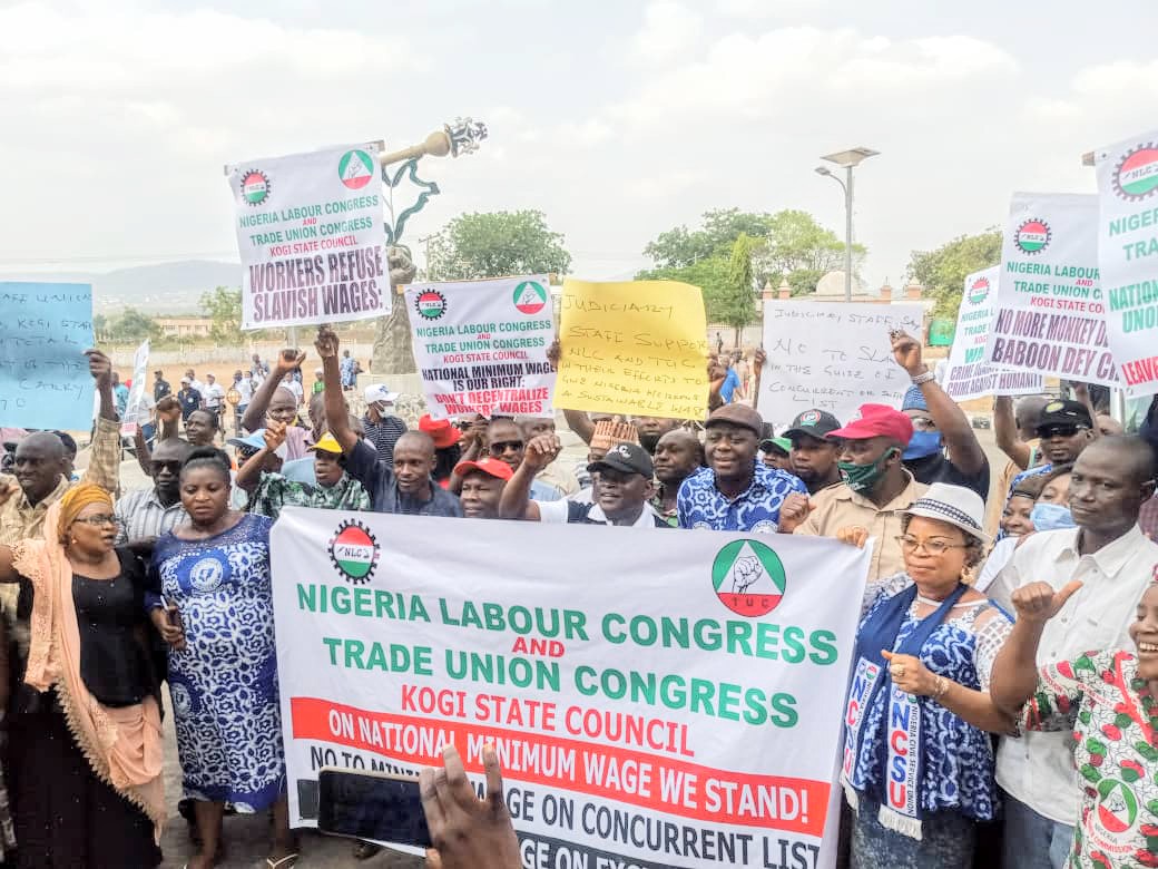 Workers Sets To Down Tools Over Minimum Wage, Gives 12 Days Ultimatum In Kogi