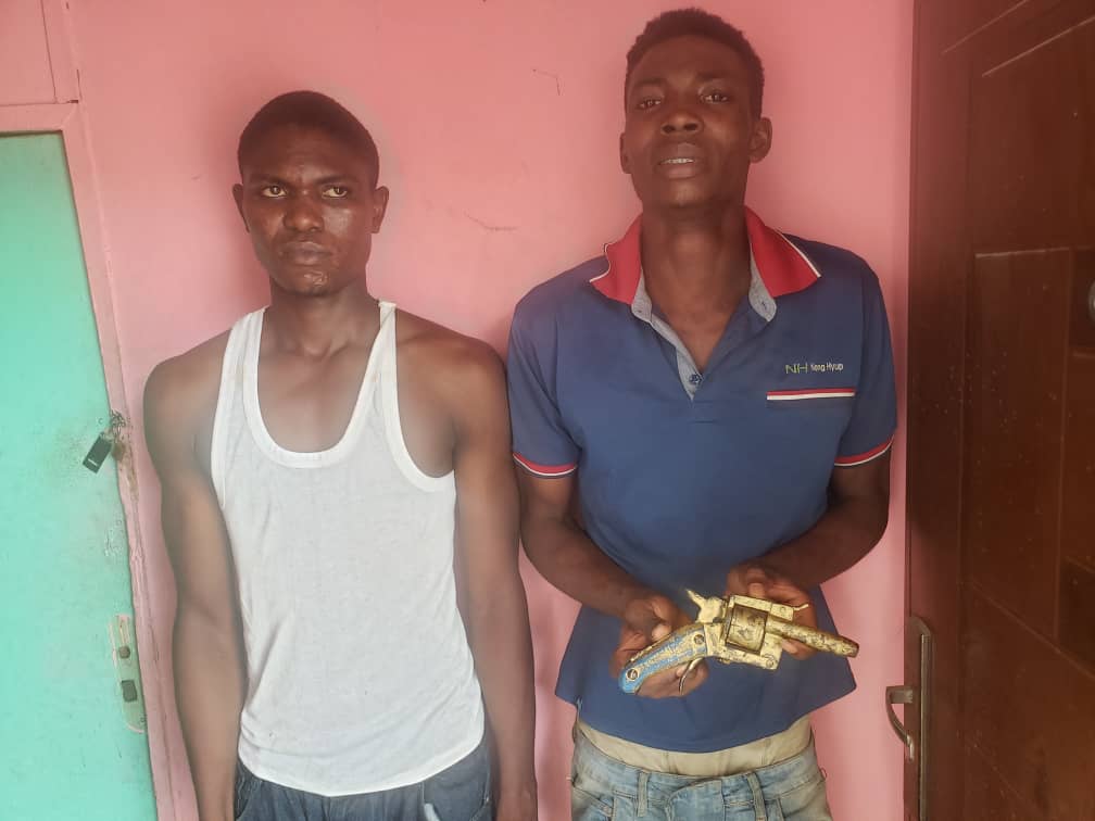 Bayelsa Police nabbed two varsity students with revolver pistol