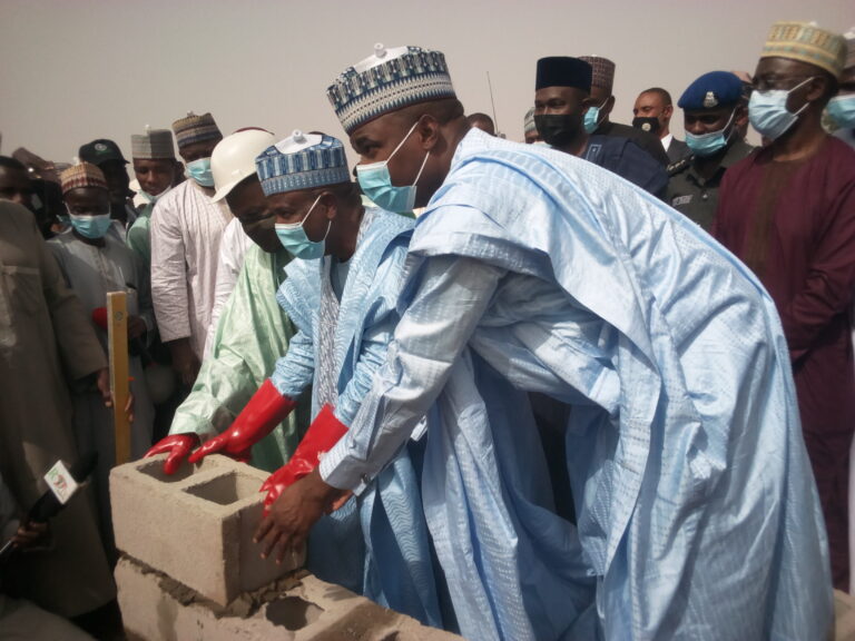Tambuwal Lays Foundation For The Construction Of SON Prototype Sokoto State Office And Laboratory Complex