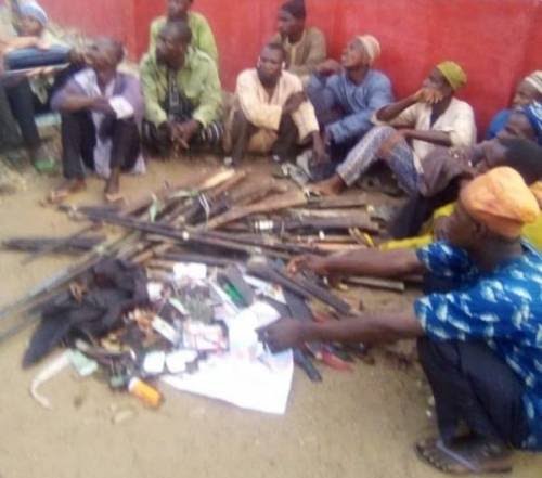 Amotekun Arrests 16 Hausa Gunmen Heading For Oyo Town, Recovers 18 Rifles
