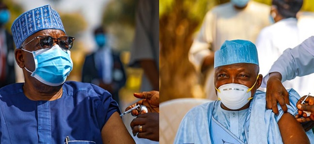 Buhari’s Chief Of Staff, Garba Shehu, Others Take COVID-19 Vaccination