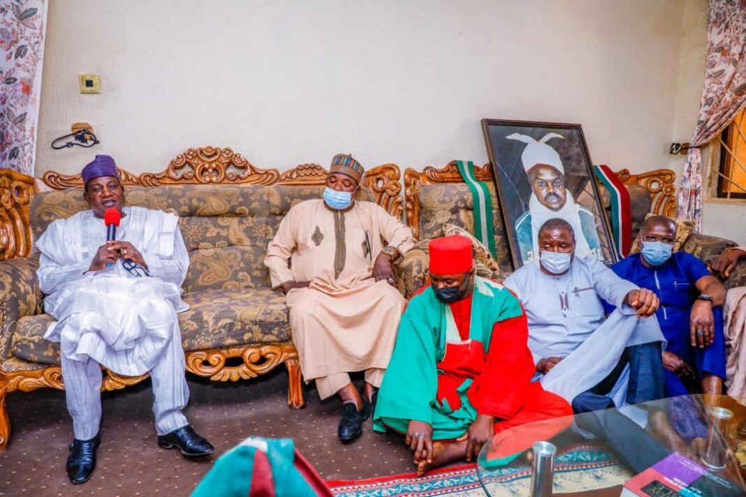 Governor Lalong Visits Family Of Late Ujah Anaguta, HRH. Jauro Magaji
