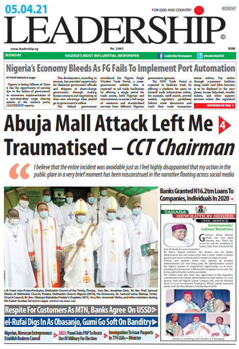 Today’s Major Nigerian Newspapers’ Cover Stories 05- April -2021