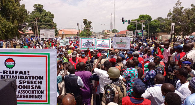 Nasarawa NLC rejects partial implementation of Minimum wage, issues 21 days strike warning