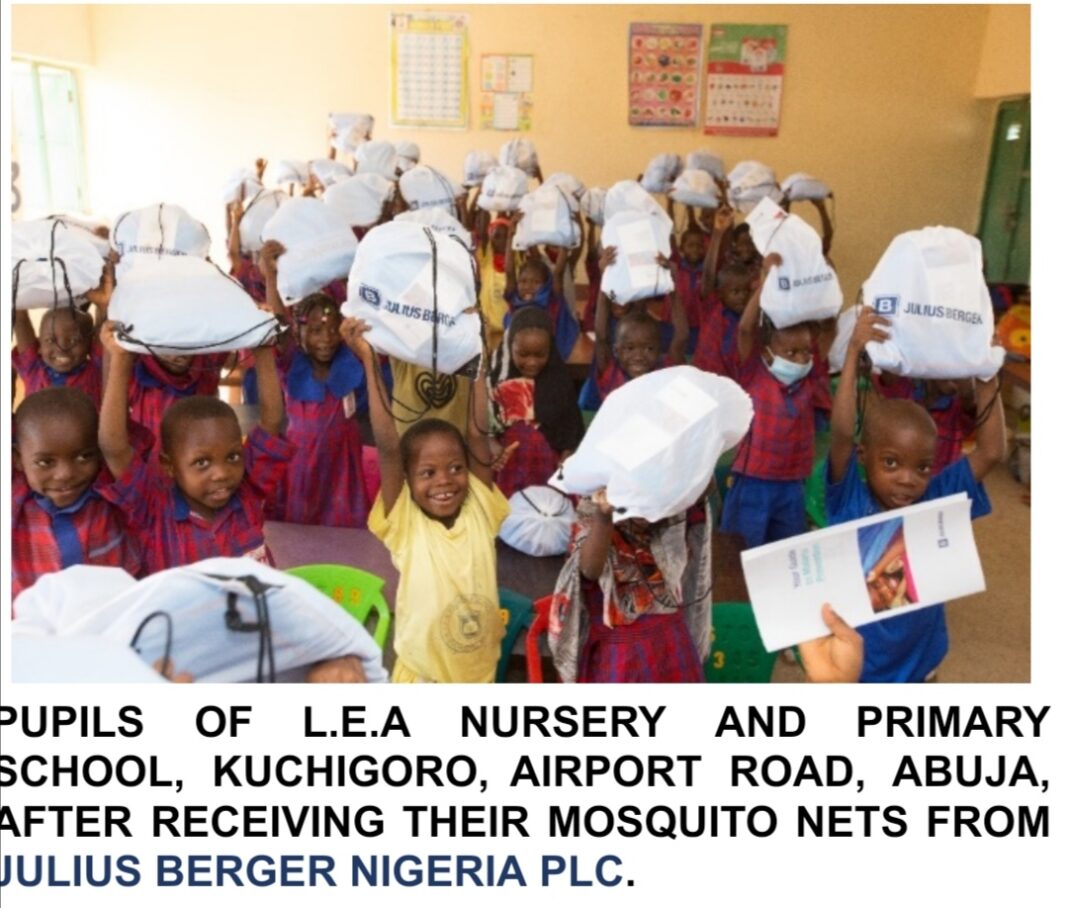 Julius Berger Donates mosquito treated nets to FCT Schools