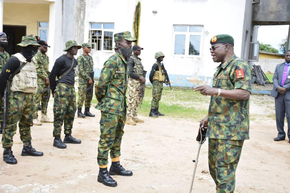 COAS Visits Imo, Lauds Troops’ Resilience In Restoring Security