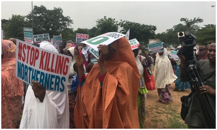 BREAKING: Protest hits FCT as northern group demands referendum