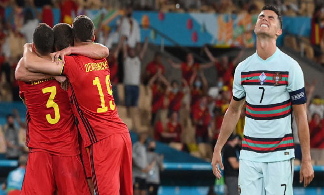 Portugal Crash Out Of Euro 2020 After Defeat To Belgium