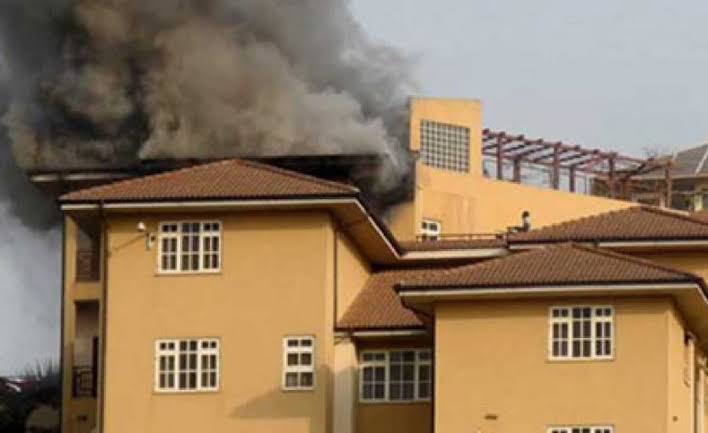 Fire guts Osun state Police Commissioner’s house in Abeokuta.