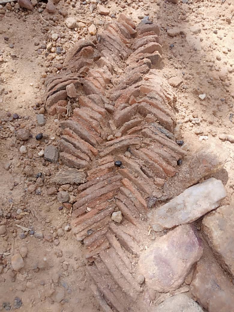 Historical Potsherd pavement discovered at Onimesi Ekiti palace