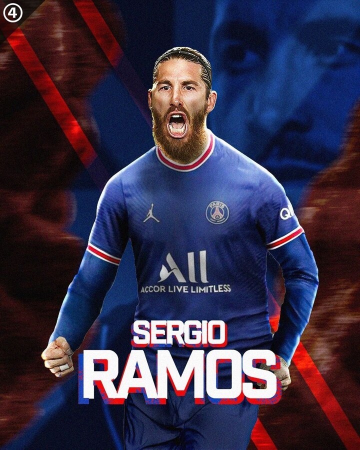 Sergio Ramos Joins PSG on 2-year contract