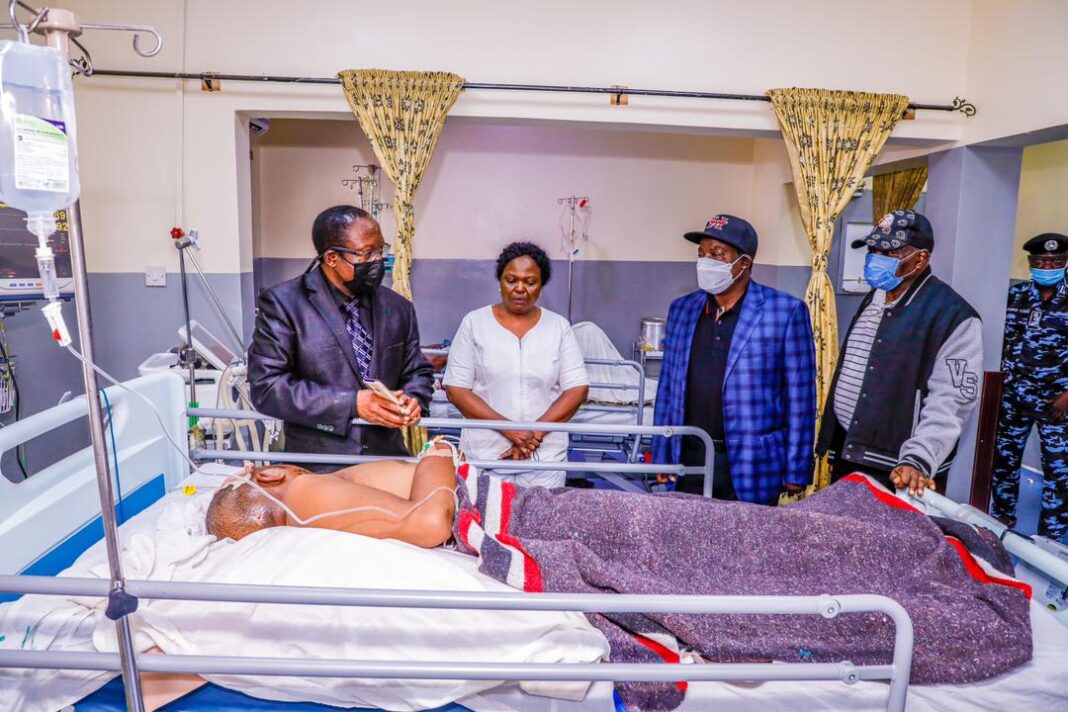 Governor Lalong Visits Victims Of Jos Attacks In Hospitals; Monitors Compliance To Curfew In Jos North