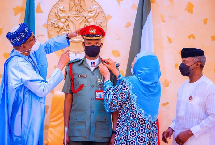 Buhari Presides over Security Meeting, Decorates ADC With New Rank