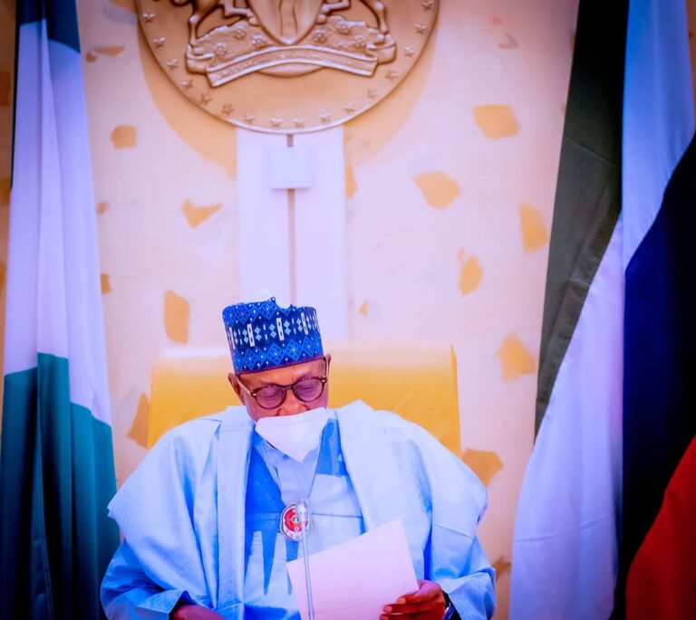 PICTURES: President Muhammadu Buhari Decorates his ADC to the rank of Colonel at the State House