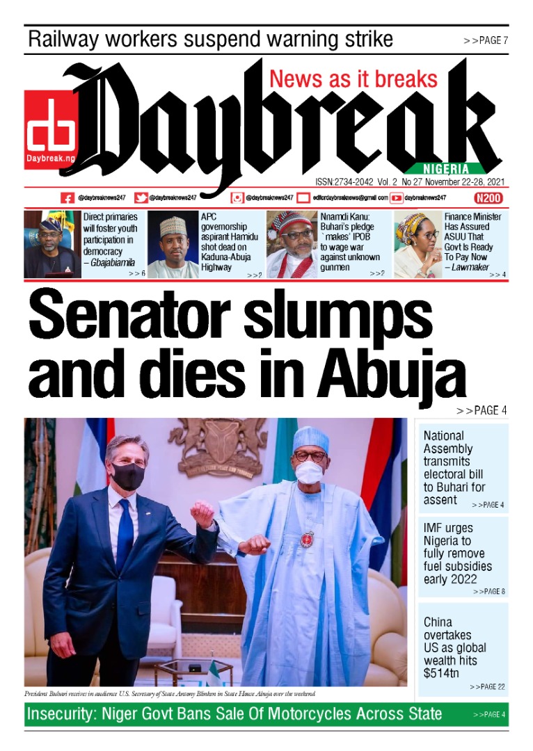 Daybreak front cover 22-11-2021