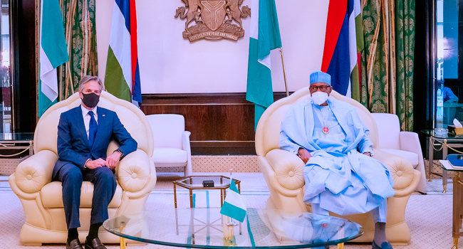 Buhari Receives US Secretary Of State Blinken