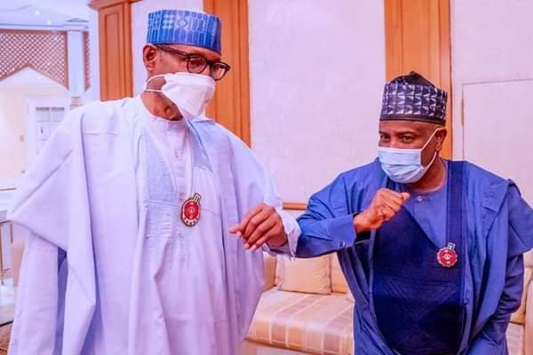 Tambuwal Meets PMB, Seeks Declaration State Of Emergency In Terrorists’ Enclave