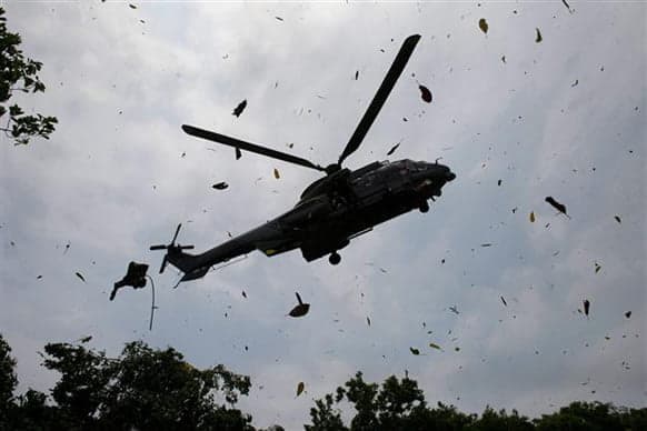 Police Helicopter Crashes In Bauchi Airport