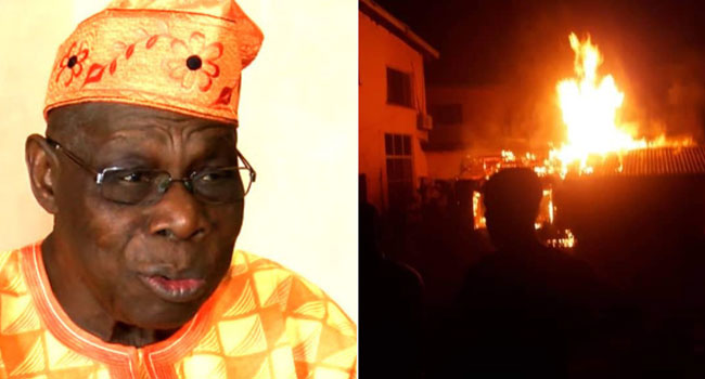 Fire Guts Obasanjo’s Orchard Farm in Benue State