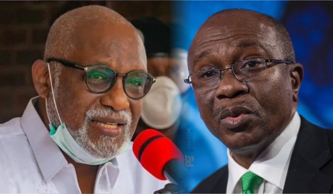 2023: Gov Akeredolu calls for Emefiele’s Resignation as CBN Governor