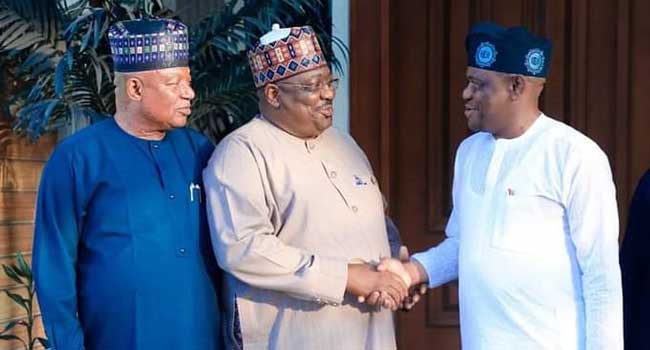 Senate Minority Leader, Others Visit Gov Wike in Port Harcourt