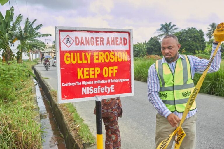 NISafetyE warns of impending erosion disaster in A’Ibom NISafetyE warns of impending erosion disaster in A’Ibom