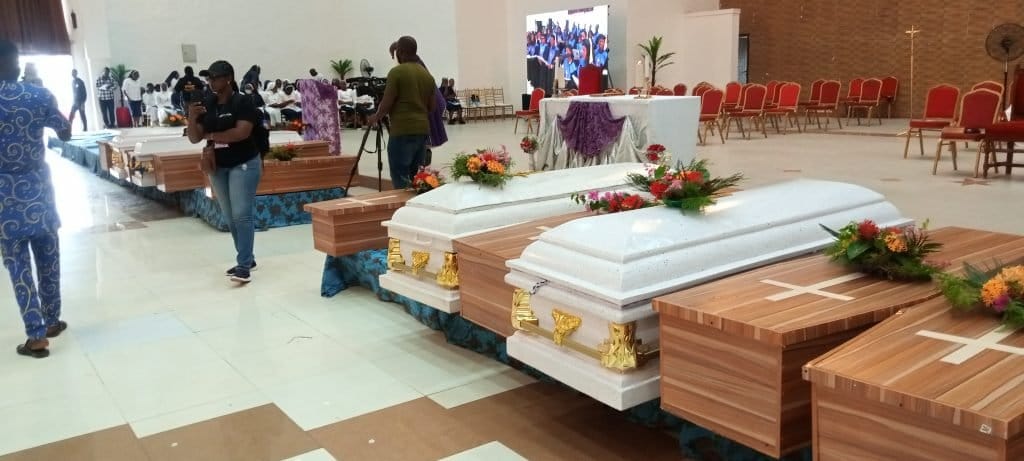Catholic Church Holds Funeral Mass For Members Killed In Owo