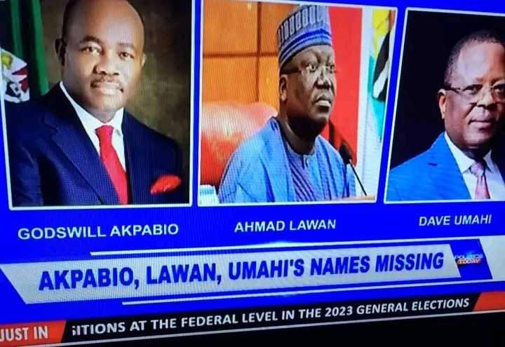 2023: Lawan, Akpabio, Umahi Missing As INEC Releases List Of Senatorial Candidates