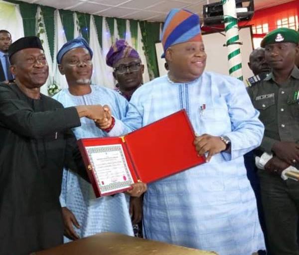 Osun Governor-Elect Adeleke Receives Certificate Of Return
