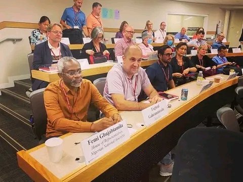 Reactions as Femi Gbajabiamila attends Havard Amid ASUU Strike