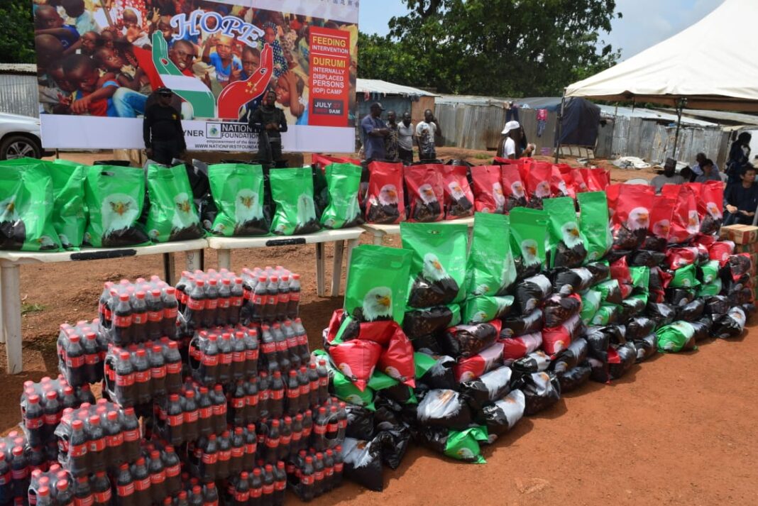 China Nigeria friendship group visits IDP camp donates cash, food items