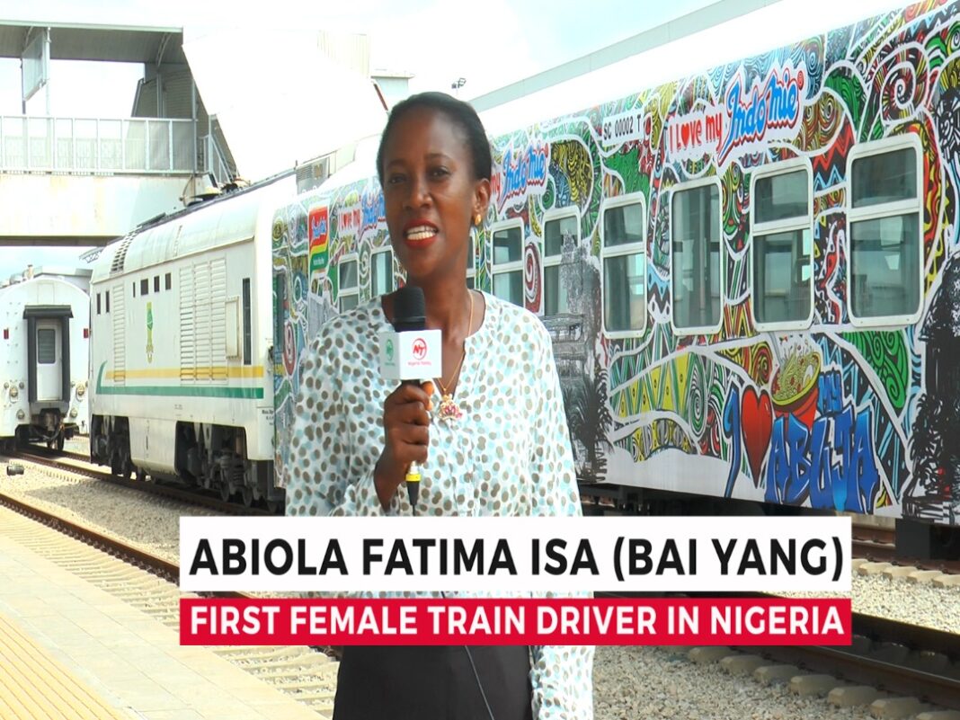 An afternoon with BAI YANG, CCECC staff and first female train driver in Nigeria