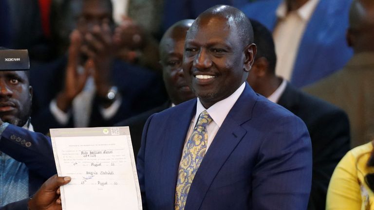William Ruto Declared Winner of Kenya’s Presidential Poll