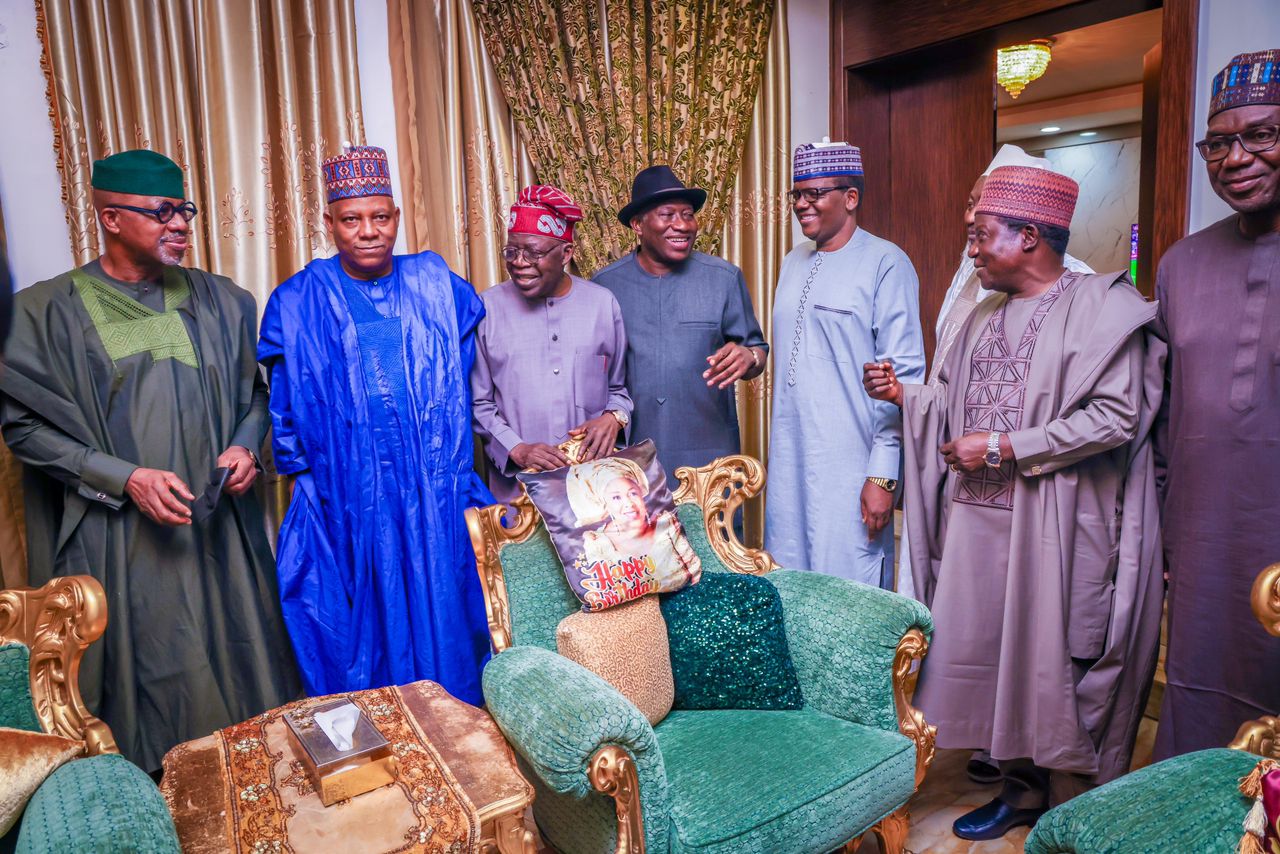 Governor Lalong, APC Presidential Candidate & APC Governors Meet Former President Jonathan
