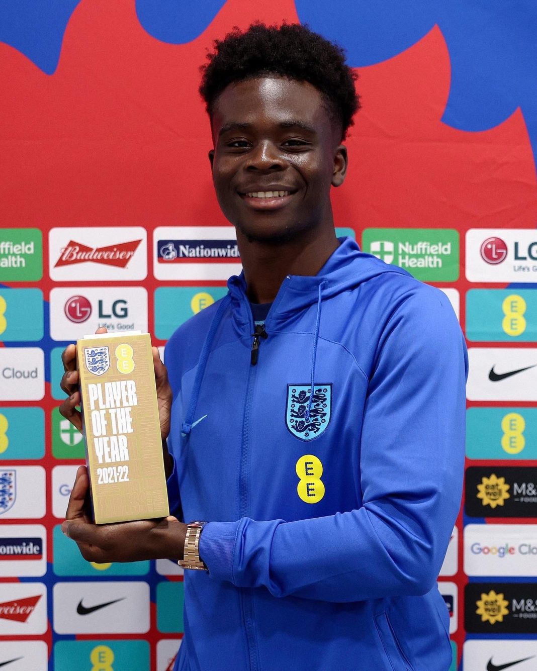 Bukayo Saka Wins 2021/22 England Men’s Player of the Year Award