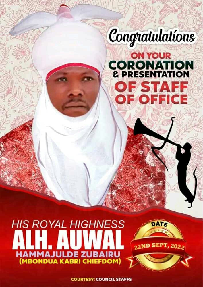 Taraba Monarch: HRH, Alh. Auwalu Hammangulde felicitated with Muslims on Eid-El-Maulud celebration