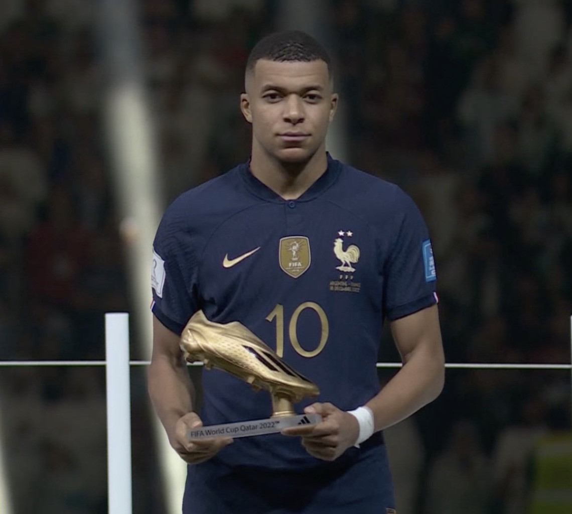 Kylian Mbappe Wins 2022 World Cup Golden Boot Award Ahead of Messi
