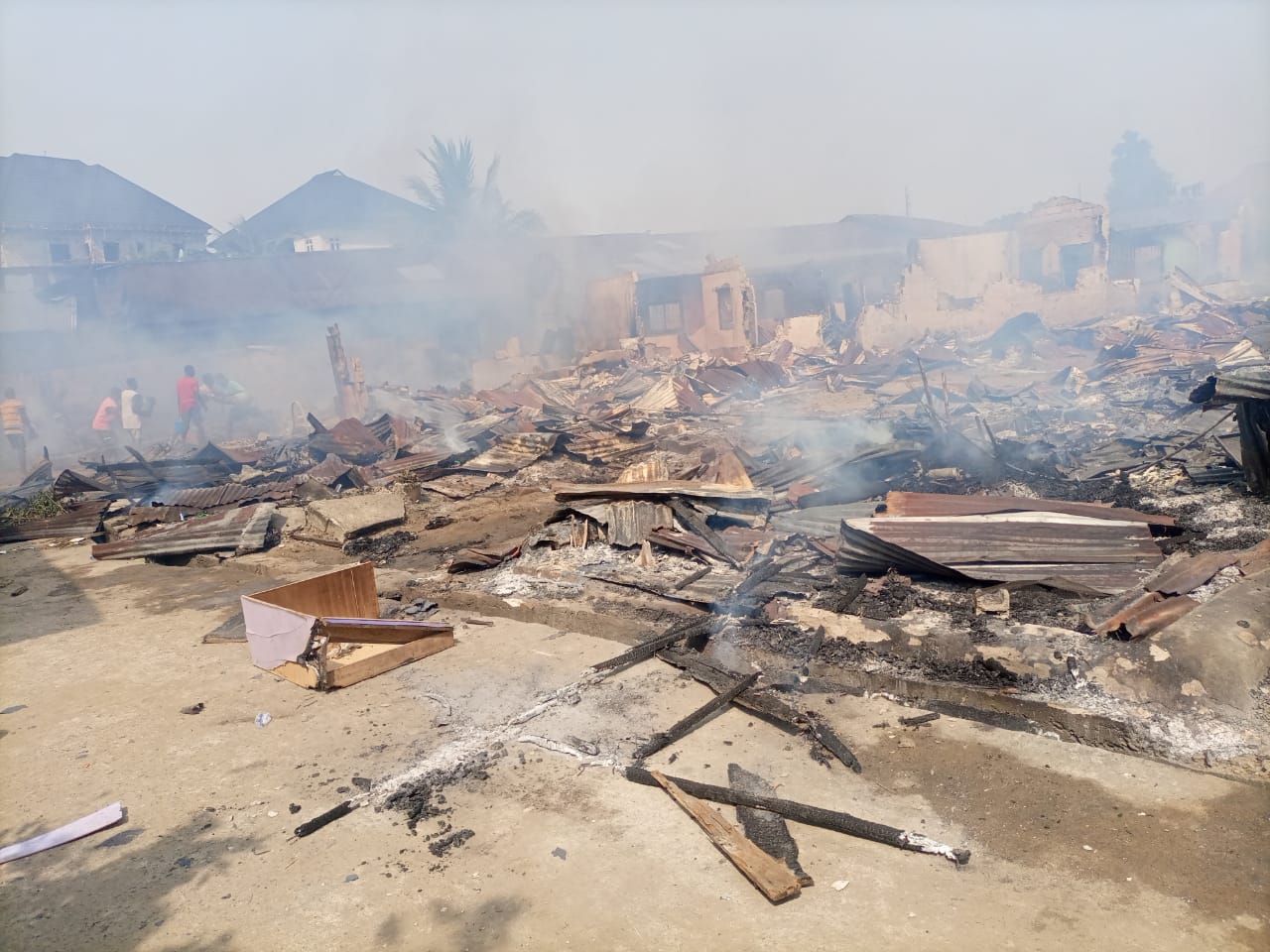 Explosion Rocks Rivers, Many Houses Destroyed